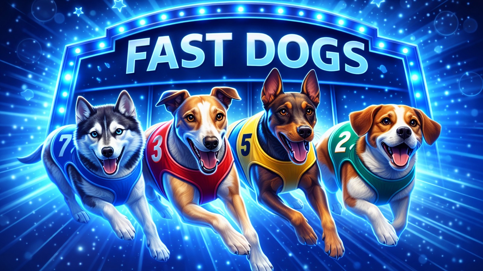 Fast Dogs — dog-themed demo artwork